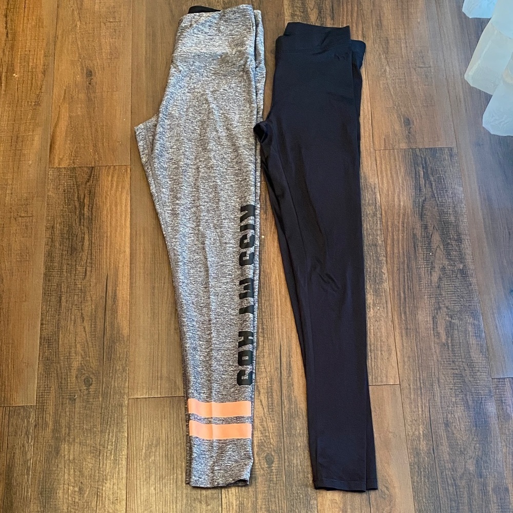 Bundle Pink Victoria's Secret Gray and Black Leggings